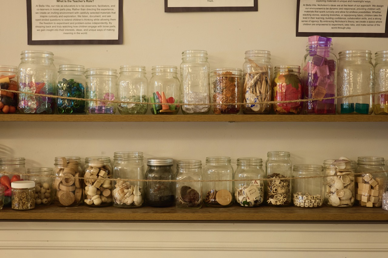 Inquiry materials in jars